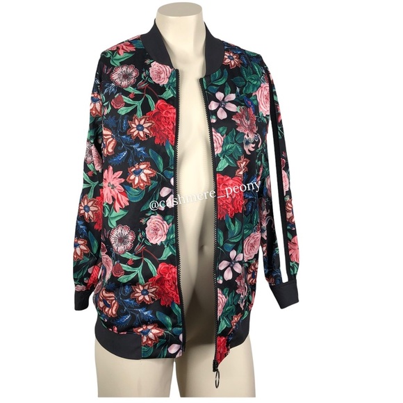 project RUNWAY Floral Bomber Jacket Small - Picture 5 of 10